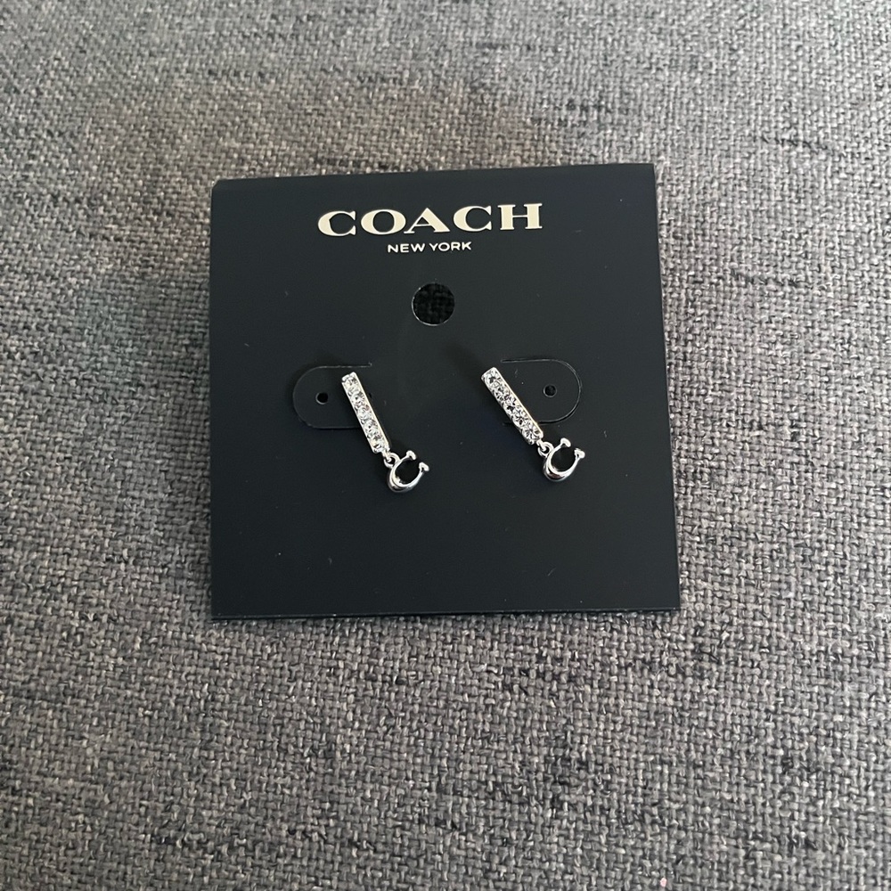 Coach Bundle….Rose Gold Bangle and Silver and diamond earrings!🧚 - Picture 4 of 6